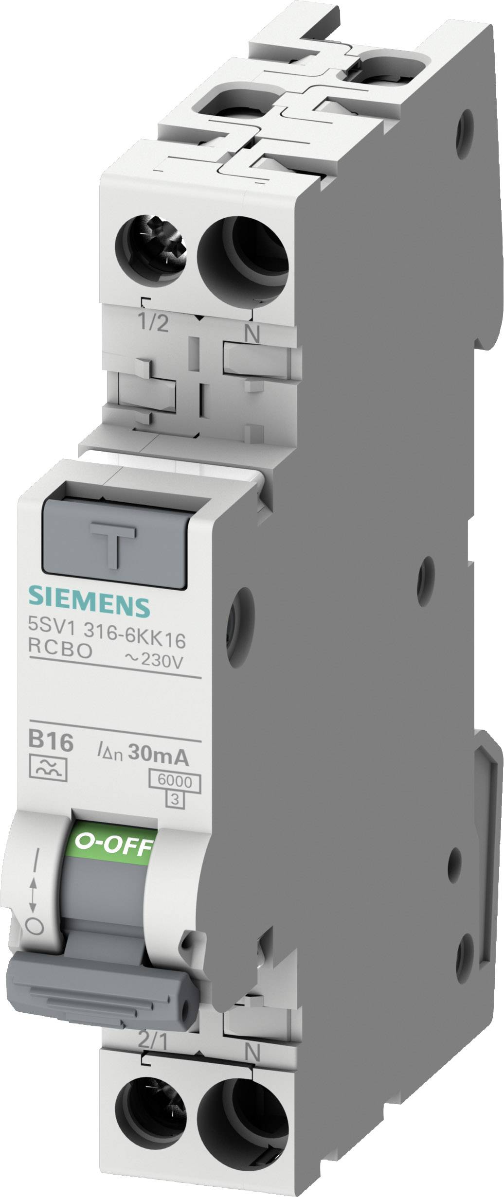 Siemens FI/LS kompakt 6kA 5SV1316-6KK10 Typ A 30mA B10 1TE