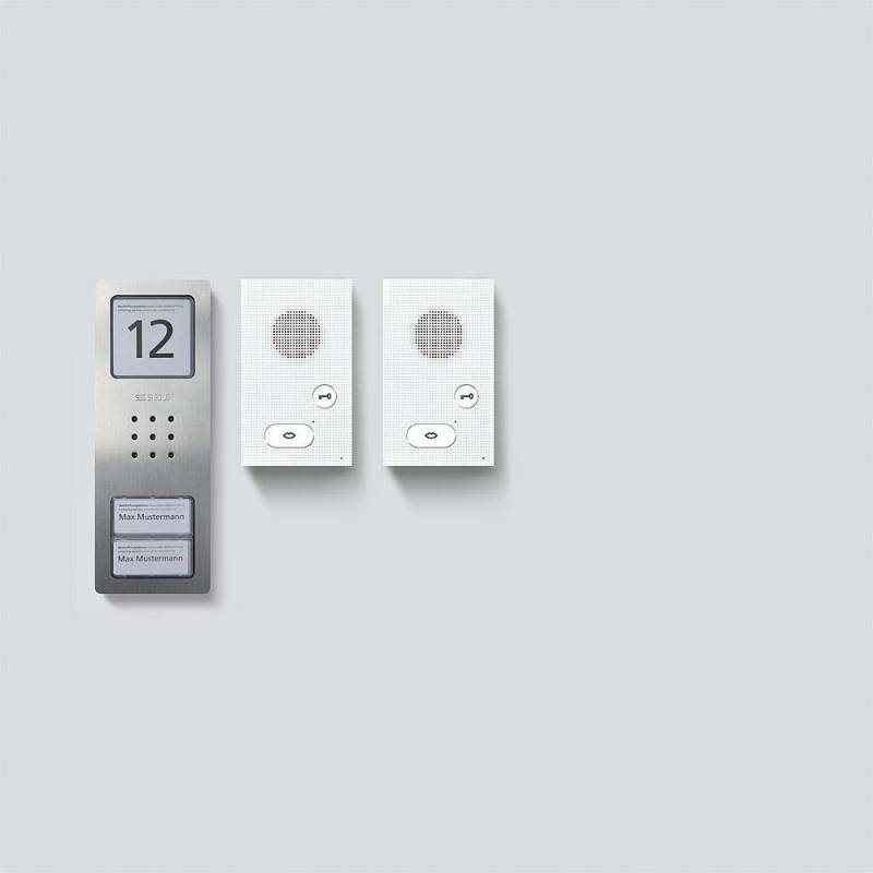 Siedle Audio-Set SET CAB 850-2 E/W Siedle Basic Edelstahl gebürstet