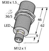 Turck Induktiver BI15U-EM30WD-VP6X-H1141 Sensor 100000617