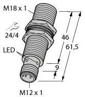 Turck Induktiver BI8U-EM18MWD-VP6X-H1141 Sensor 100000635