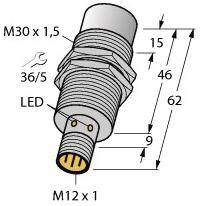 4047101440867 - Induktiver Sensor nicht bündig PNP Wechsler NI30U-EM30WD-VP6X-H1141