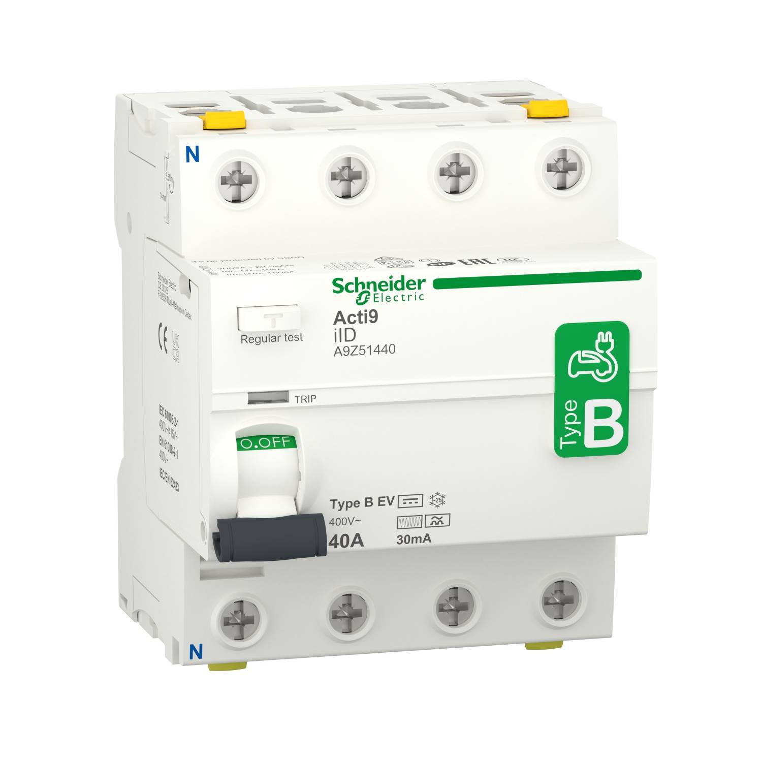 GS Fi-Schalter Typ B 4-polig A9Z51440 40A Elektroladestation 30mA