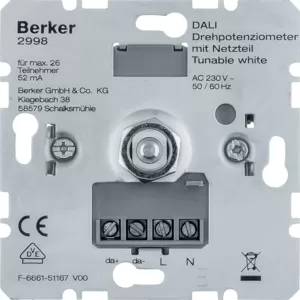 Berker DALI Drehpot.Tunable white m 2998 Netzt.