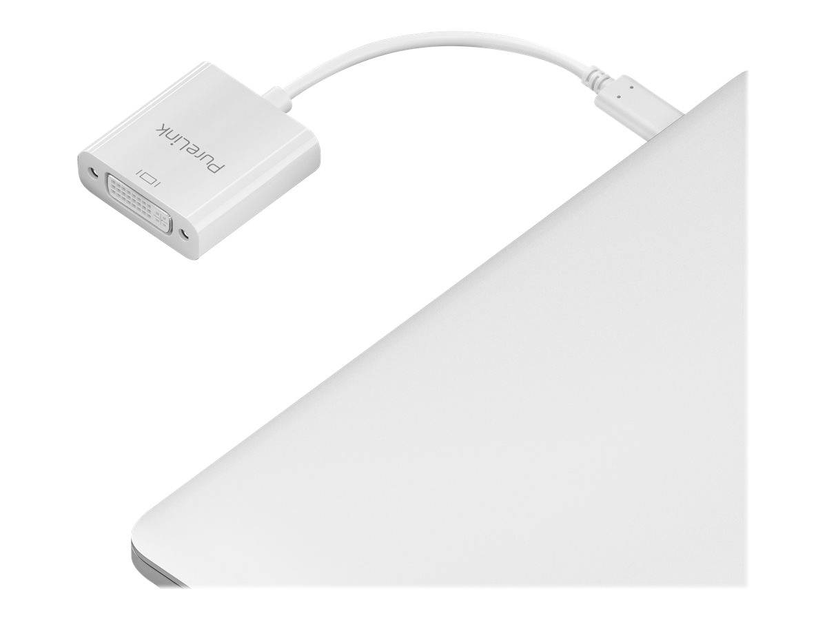 PureLink Adapter 0,10m iSerie IS190 USB-C auf DVI 1080p weiß