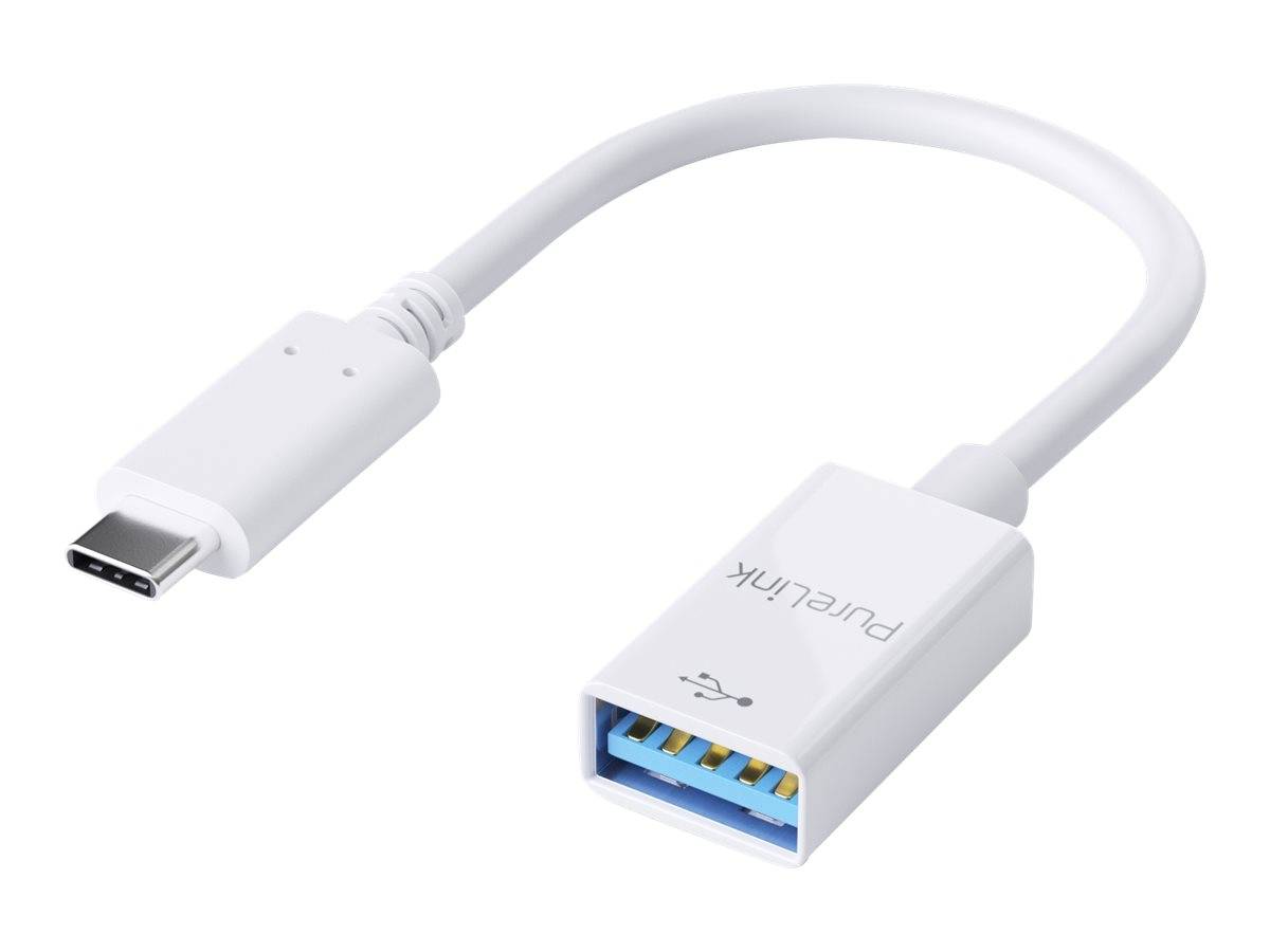 PureLink Adapter 0,10m iSerie IS230 USB-C auf USB-A, USB3.1 Gen1, weiß