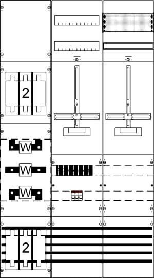 Striebel Mess-u.Wandlerfeld KA4282 kpl.H5/B2 2CPX035091R9999