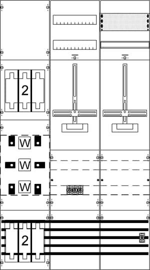 Striebel Mess-u.Wandlerfeld KA4285 kpl.H5/B2 2CPX035093R9999