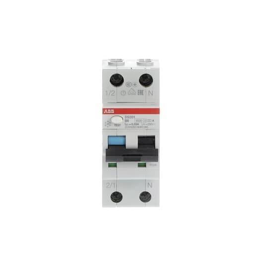 ABB FI/LS-Schalter DS201A-B6/0,03 B 2x6A-0,03A 6kA 2CSR255180R1065