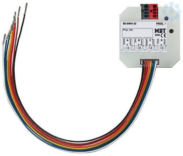 MDT Tasterschnittstelle / Tasterinterface 4-fach UP Ausführung