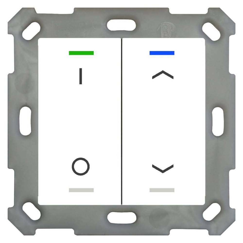 4251916110833 - MDT BE-TAL55T2D1 Taster Light 55 2fach RGB-W Temp Reinweiß gl Schalten Jal