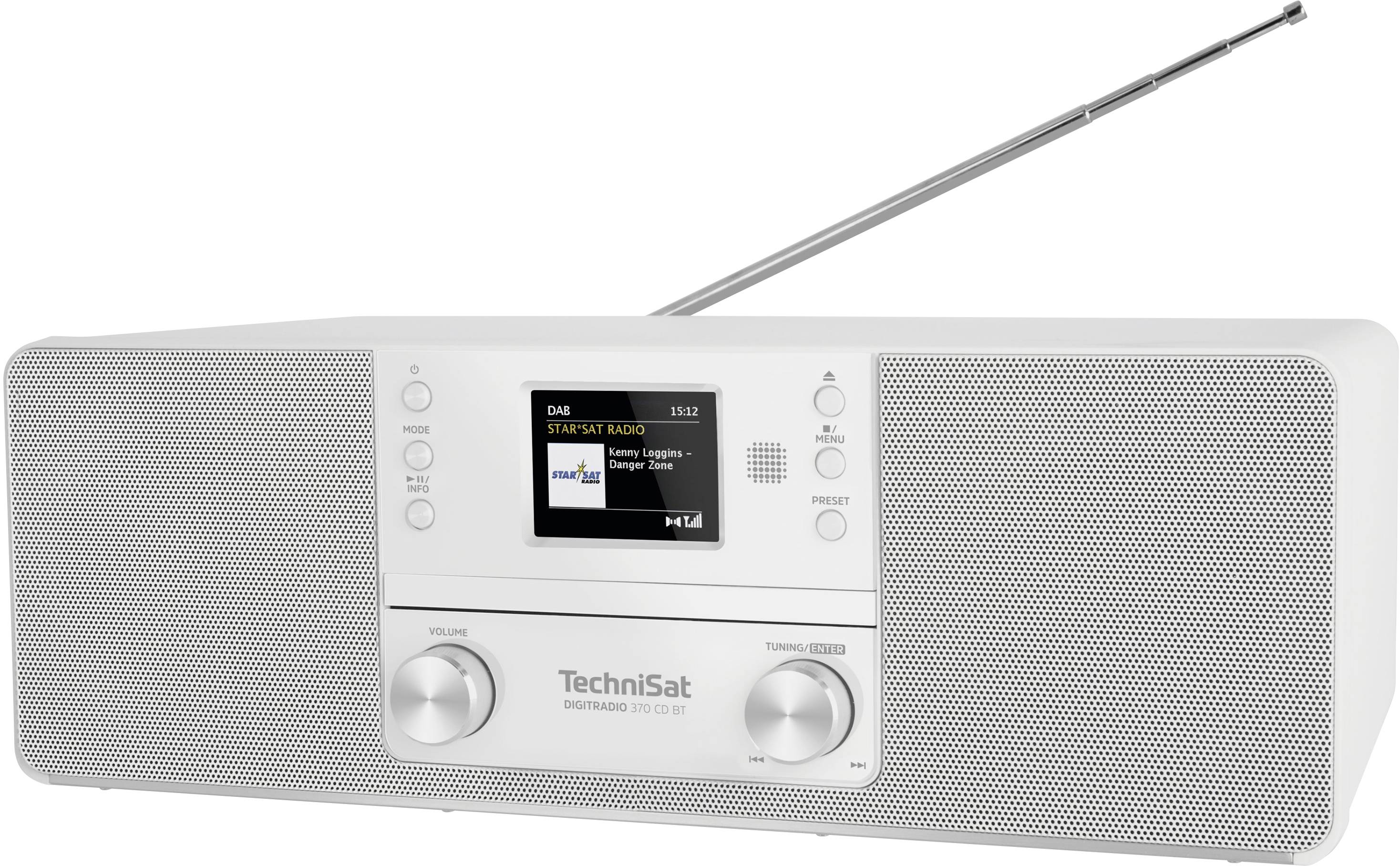 TechniSat DigitRadio 370 CD BT 0001/3948 DAB+/UKW,CD,Bluetooth,weiß