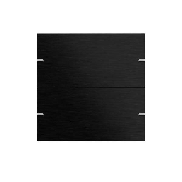 GIRA 5022126 Wippenset 2fach Tastsensor4 TS4 Aluminium Schwarz (eloxiert)