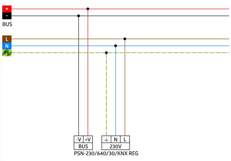 BEG 90214 PSN-230 / 640 / 30 / KNX REG BEG Netzteil /Spannunsgversorgung