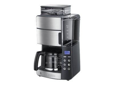 Russel Hobbs Grind & Brew Kaffeeautomat 10 Tassen 1000Watt Glas Mahlwerk