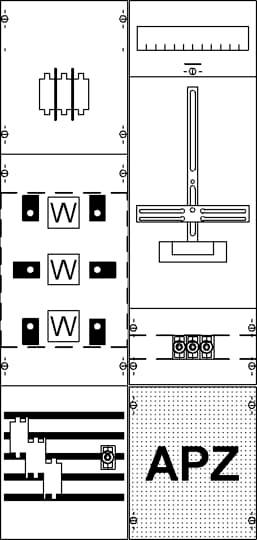 Striebel Mess-u.Wandlerfeld KA4284 kpl.H3/B2 2CPX035092R9999