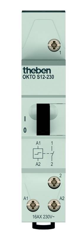 Theben Stromstoßschalter OKTO S12-230 elektromechanisch 1S 230VAC 3120120