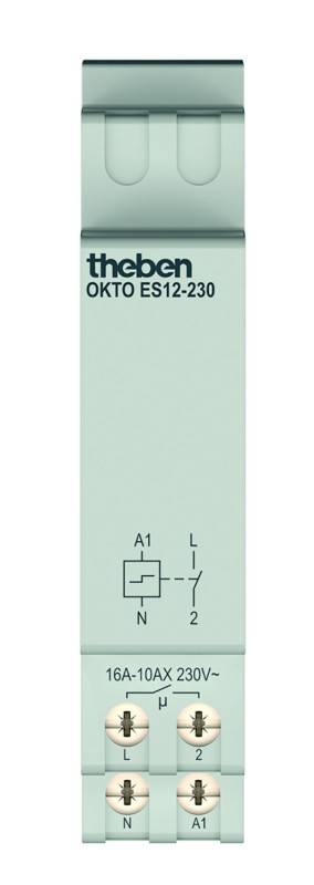 Theben Stromstoßschalter OKTO ES12-230 elektronisch 1S 230VAC 3120130