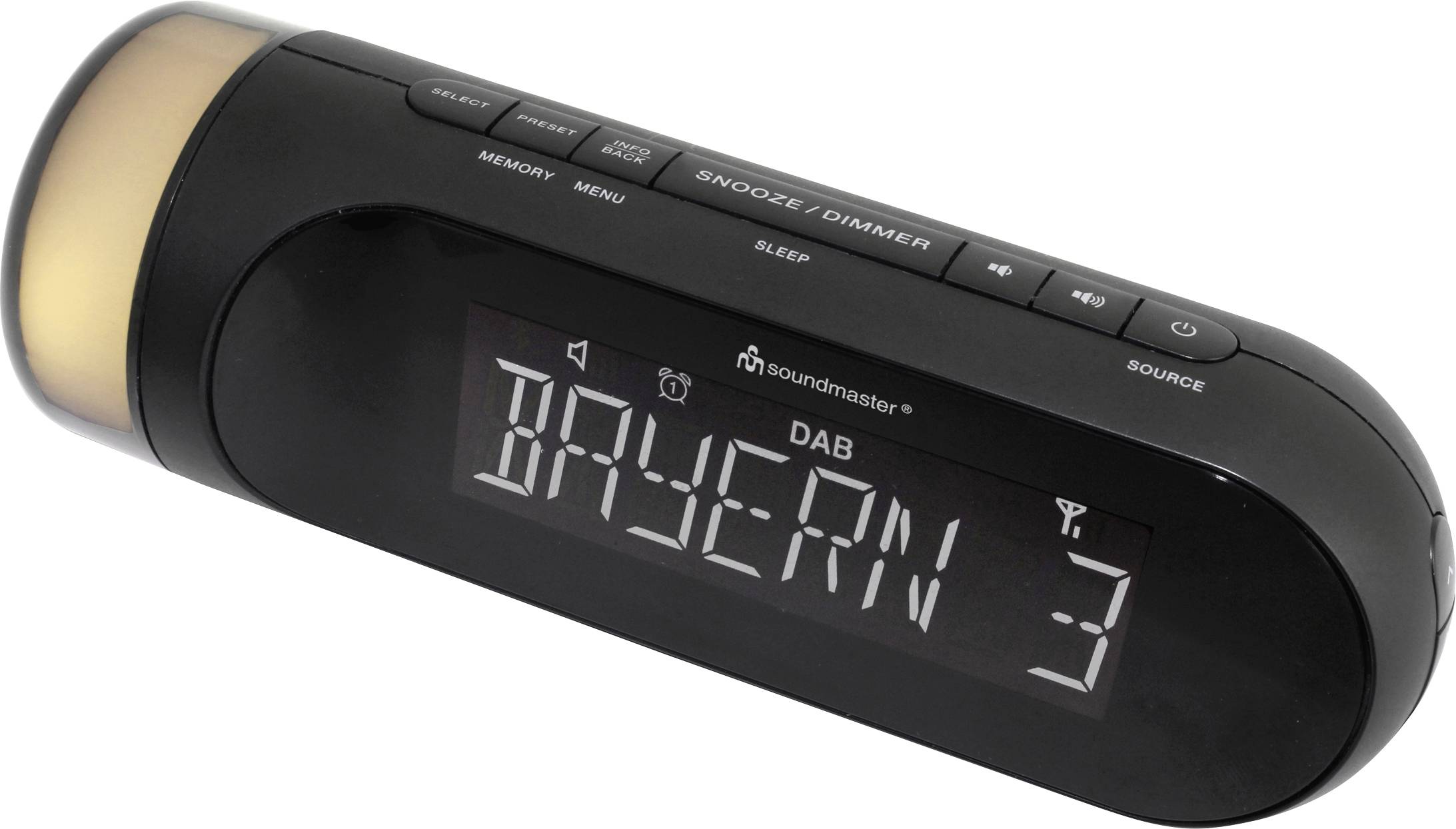 Soundmaster UR6600SW sw Uhrenradio DAB+/UKW-RDS,Nachtlicht stufelos dimmbar