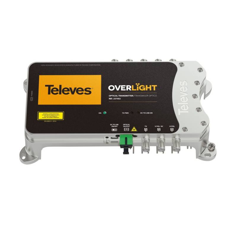 Televes Optischer Sender OLT1310 Wandlung 4xSAT u.1xterr. in opt.Signal