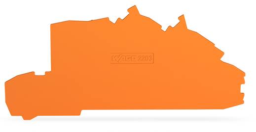 WAGO 2203-7692 Abschluss-und Zwischenplatte,,orange