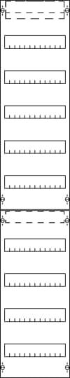 4011617540045 - Striebel Verteilerfeld 9-reihig FV19 1350mm BH5