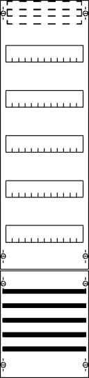 Striebel Verteilerfeld 5-reihig FV17S m.SaS 1050mm BH3