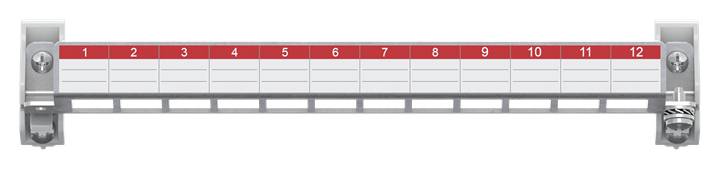 Striebel Patchpanel 12 Module ZEP12 E-Dat o.Keystone 2CPX054072R9999