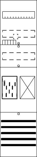 Striebel Komplettfeld 1 Zähler BF17B11 + 1 Res. eHZ best. und vorverdr. 1050mm