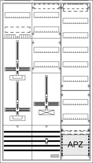 Striebel Komplettschrank 3-Punkt DA39BY für Wärmepumpe APZ 1400x800mm