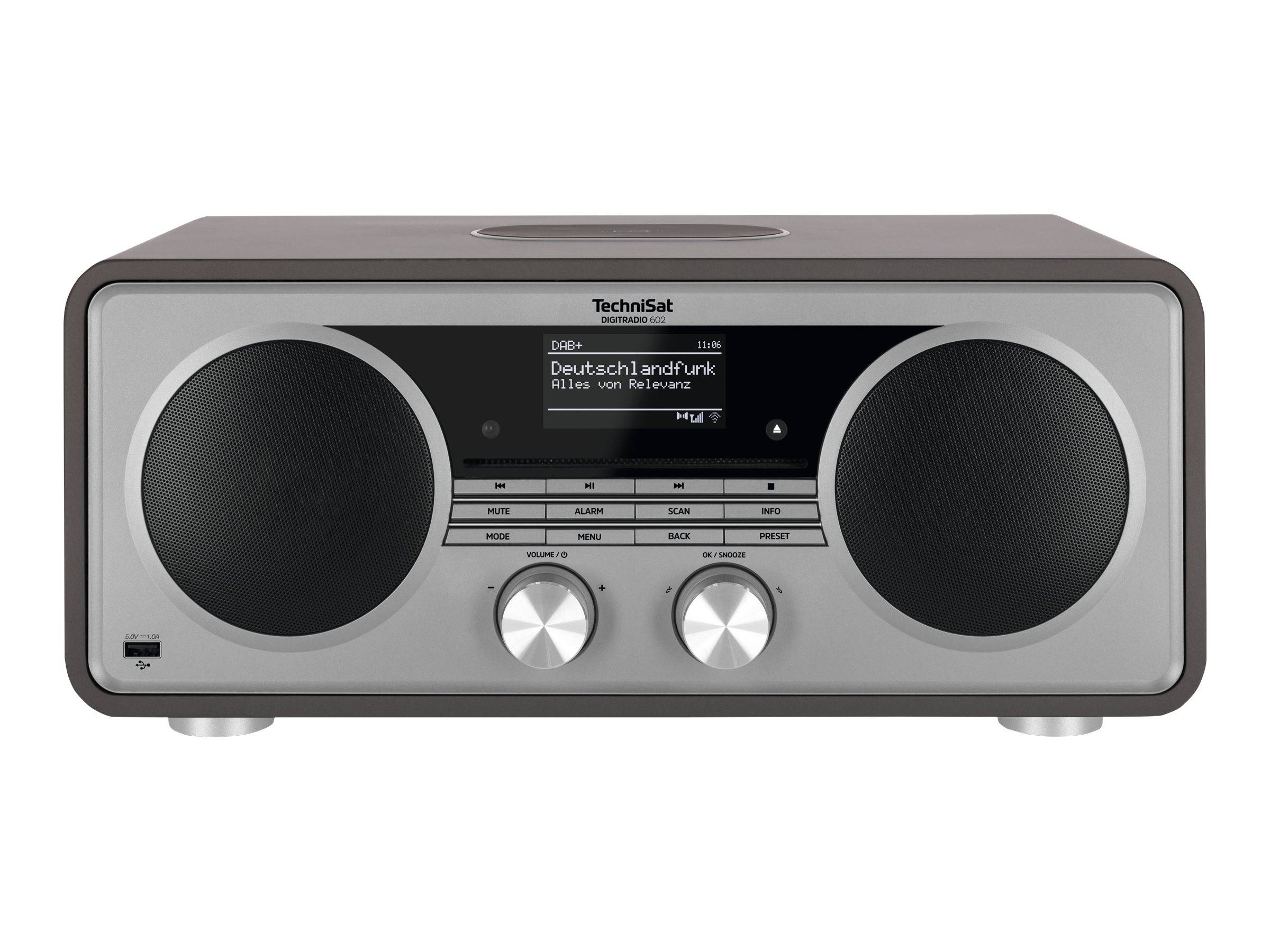 TechniSat DigitRadio 602 anthr./silber DAB+,UKW,CD,MP3,Internetradio,BT,USB,AUX