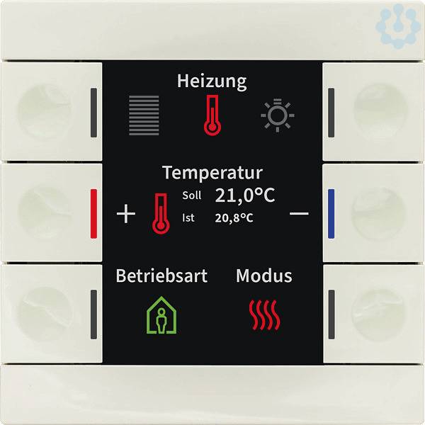 MDT BE-TAS86T.02 Taster Smart 86 m.Farbdisplay+Temperatursensor Reinweiß