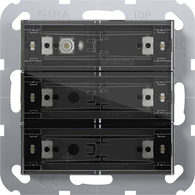 4010337110804 - GIRA 504300 Tastsensor4 Komfort 3fach OneKNX System 55