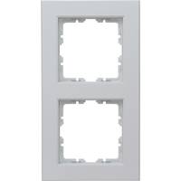 Kopp HK07-Abdeckrahmen 2-fach 402634007 Farbe:grau matt