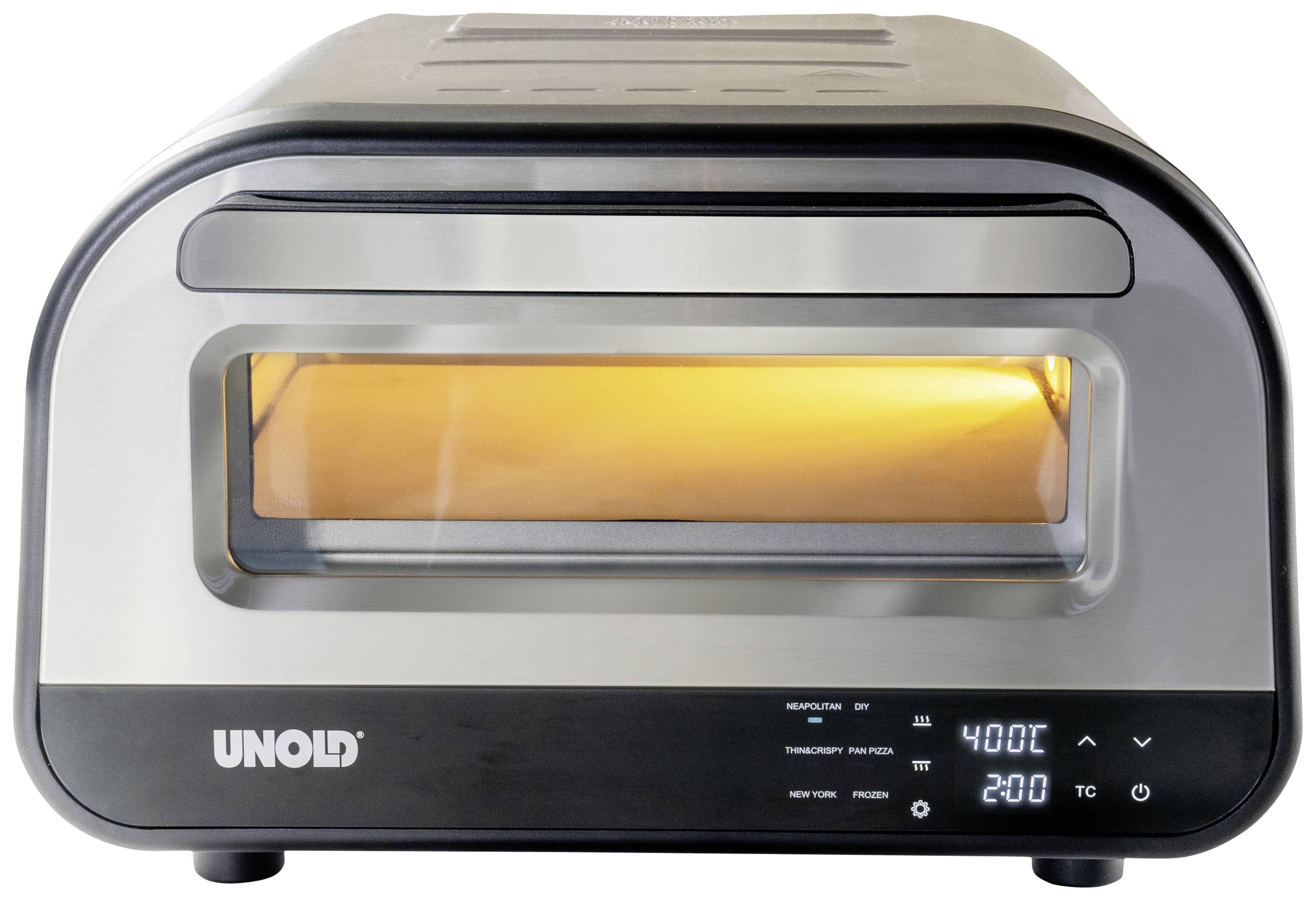 Unold 68816 Pizzaofen Luigi ed 1700 W von 80 °C bis 400 °C 6 Prg.