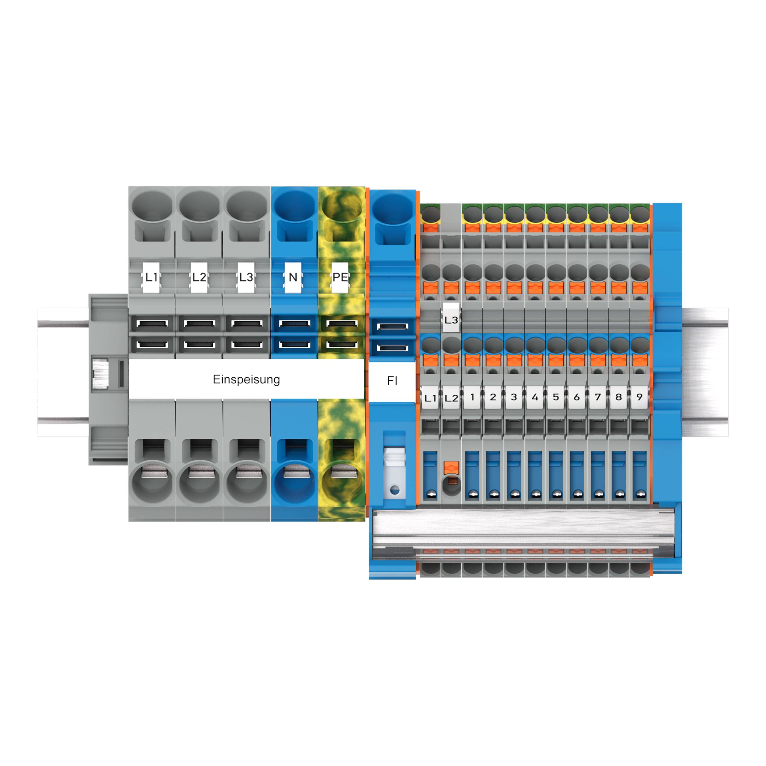 WAGO 821-107 TOPJOB S-Unter- verteiler-Set,mit Drücker