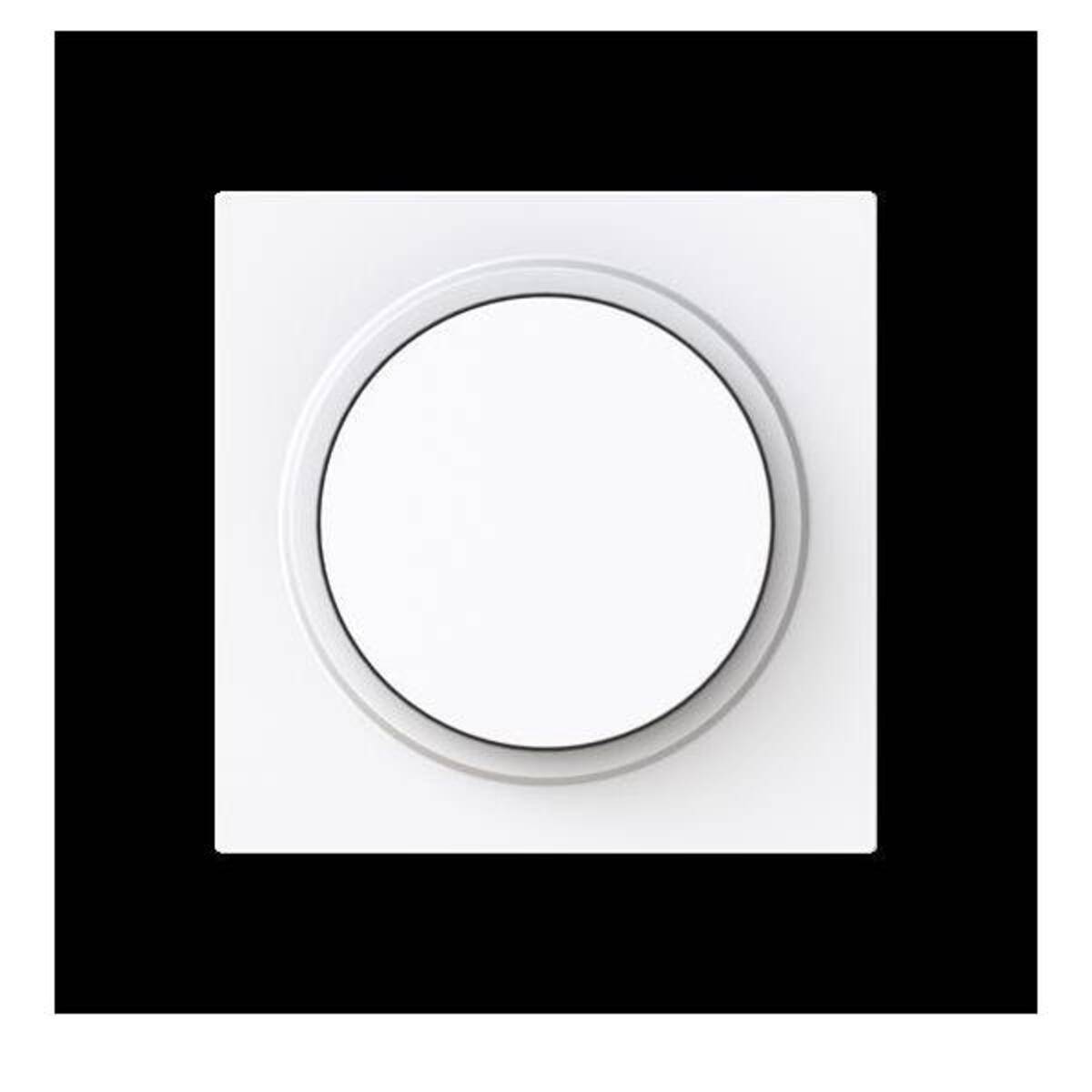 BJ Zentralscheibe 6540-44G-102 Drehdimmer m.Drehknopf weiß