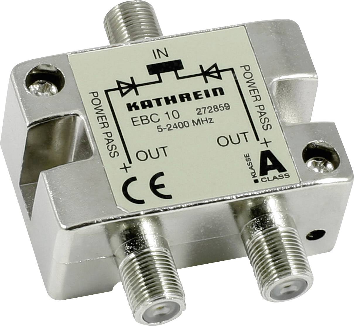 KATH Verteiler 2fach EBC 10 5-2400MHz 4/5/6/8dB