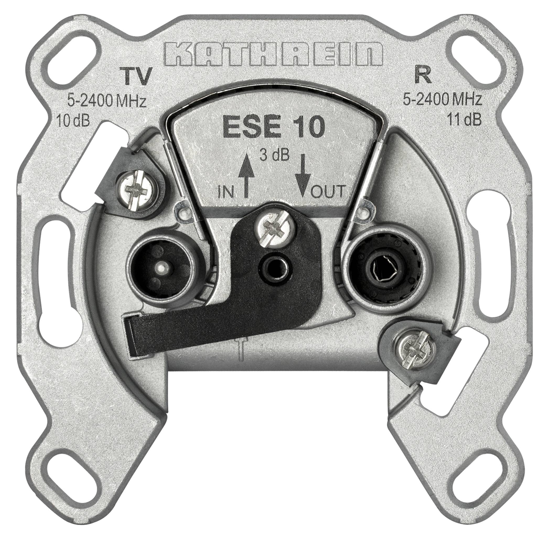 4021121352355 - KATH Antennendose Durchgang 2fach ESE 10 2x4-2400MHz AD11dB DD24 35dB
