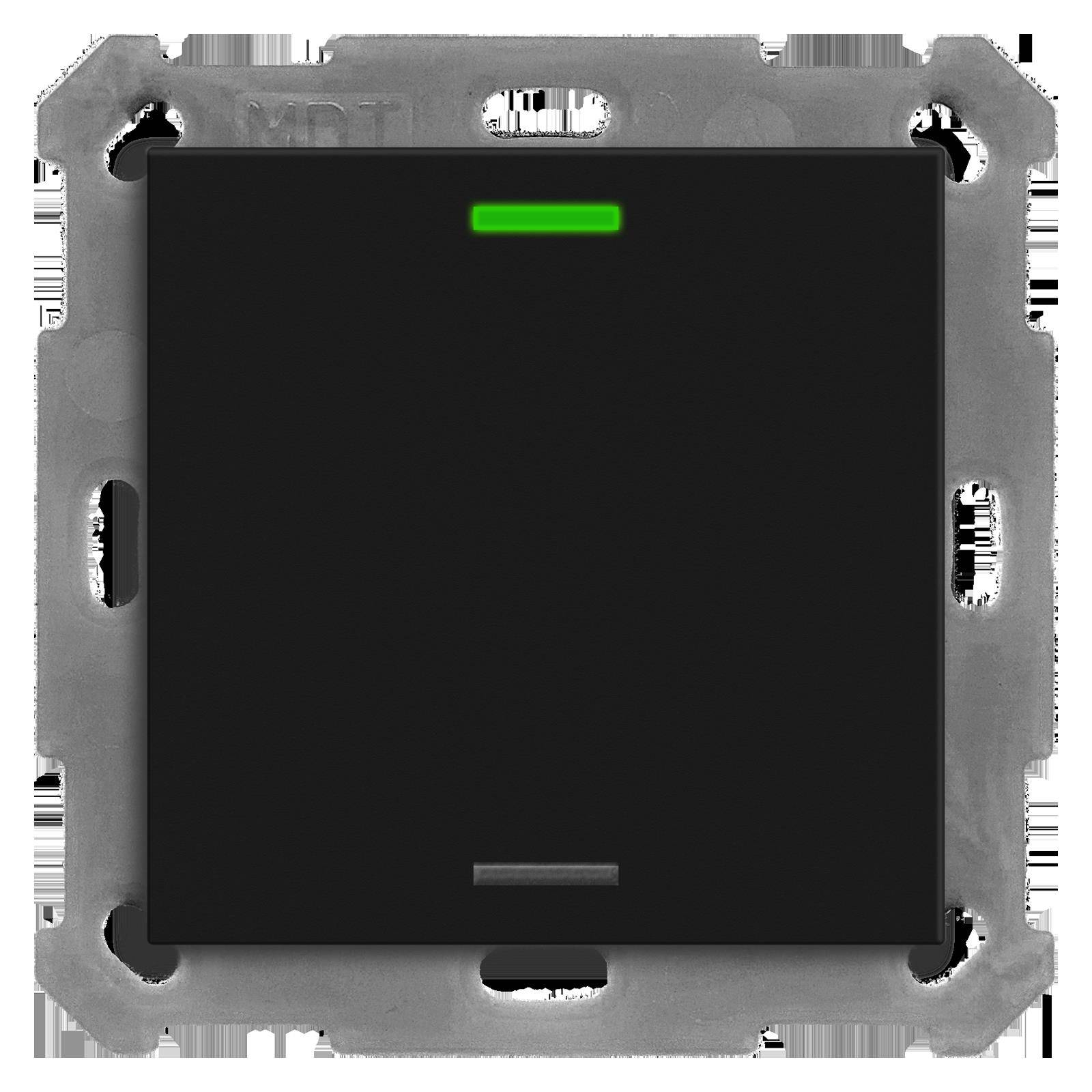 4251916112622 - MDT BE-TAL55T10601 KNX Taster Light 55 1f RGBW Temperatursensor sw matt Neutral