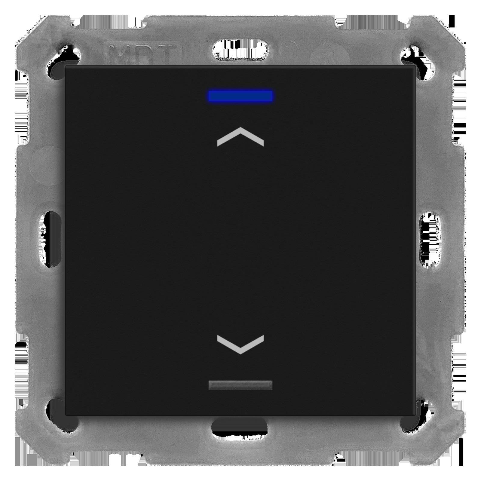 MDT BE-TAL55T106.A1 KNX Taster Light 55 1f RGBW Temperatursensor sw matt Jalous.