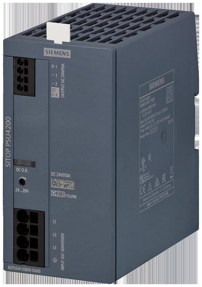 4025515156246 - Siemens 6EP3334-3SB00-0AX0 SITOP PSU4200 Stromversorgung 1phasig DC 24V 10A