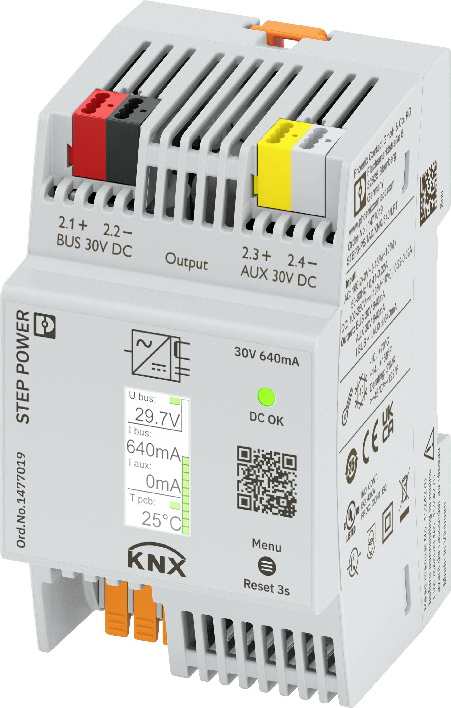 Phoenix 1477019 STEP3-PS/1AC/KNX/640/LPT Busspannungsversorgung