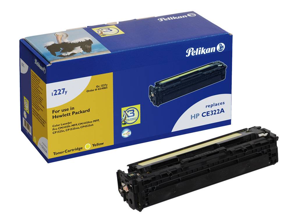 Pelikan Toner HP CE322A 1227y yellow rebuilt - 4214065