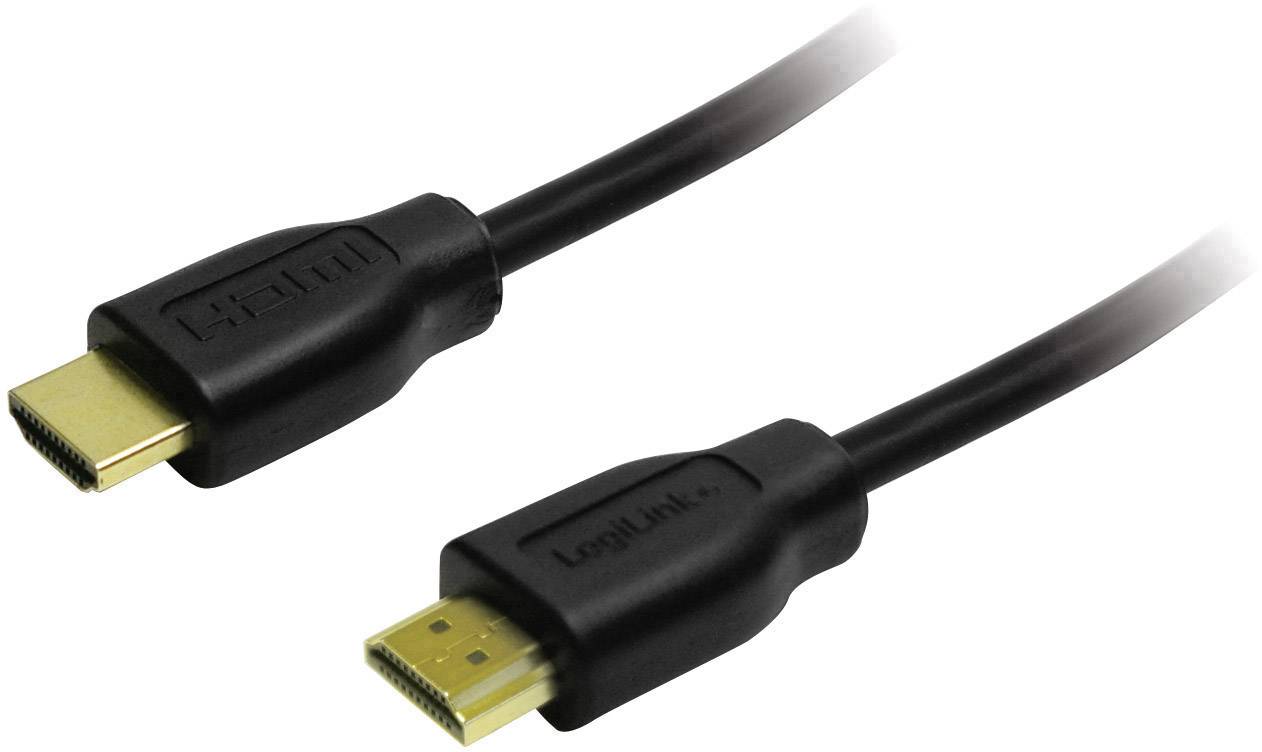 Logilink HDMI-Kabel Ethernet A -> A St/St 10.00m Gold - CH0053