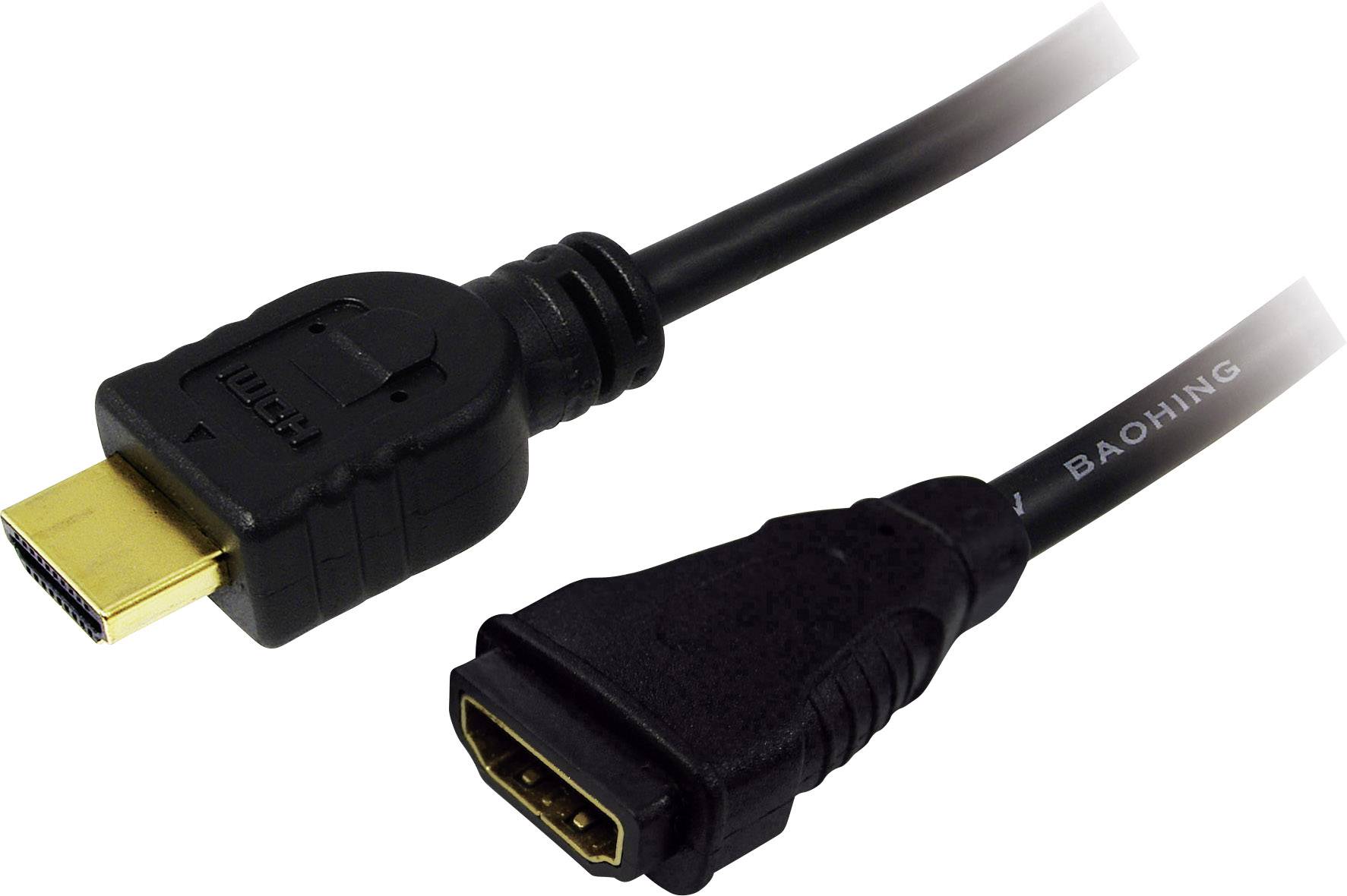 Logilink HDMI-Kabel Ethernet A -> A St/Bu 2.00m Gold Verl. - CH0056