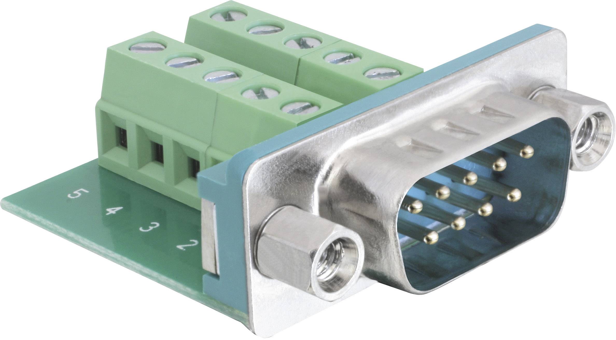 DELOCK Adapter Terminalblock 10Pin -> D-Sub9 Stecker - 65269