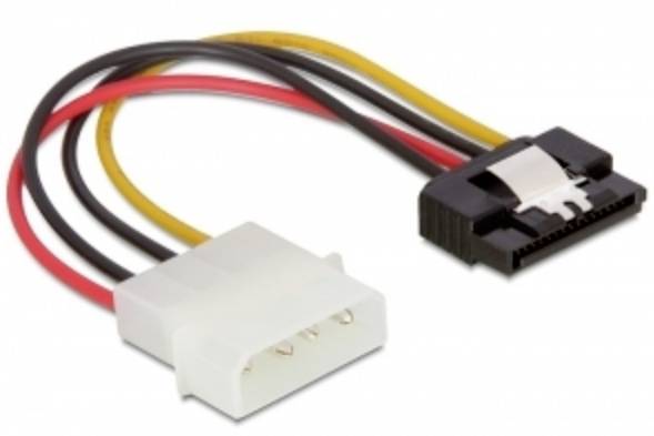 DELOCK Stromkabel SATA 15Pin -> Molex 4Pin Bu/St 0.15m - 60120