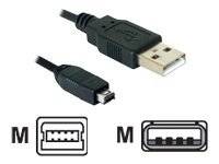 DELOCK USB Kabel A -> miniB 4Pin St/St 1.50m - 82208