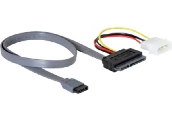 DELOCK SATA-Kabel SATA 22pin -> SATA 7Pin +4pin Molex 0.40m - 84230