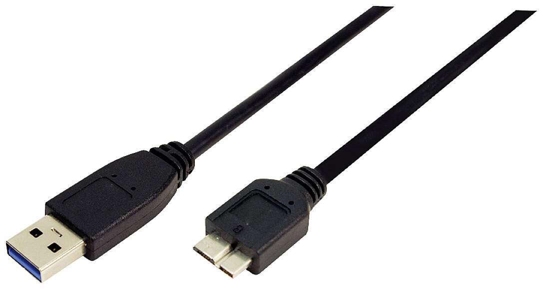 Logilink USB Kabel A -> micro B St/St 0.60m schwarz - CU0037